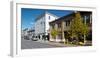 Buildings along a street, Rockland, Knox County, Maine, USA-null-Framed Photographic Print