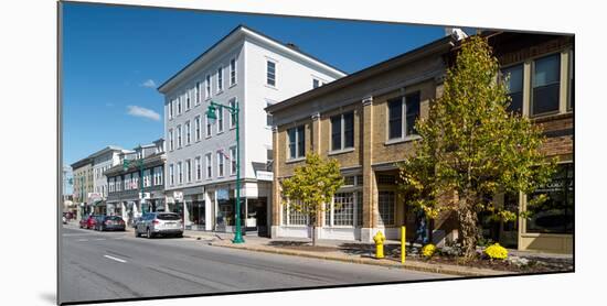 Buildings along a street, Rockland, Knox County, Maine, USA-null-Mounted Photographic Print