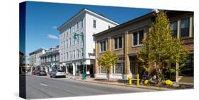 Buildings along a street, Rockland, Knox County, Maine, USA-null-Stretched Canvas