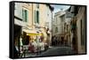 Buildings Along a Street, Rue Porte De Laure, Arles, Bouches-Du-Rhone-null-Framed Stretched Canvas