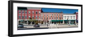 Buildings along a street, Thomaston, Knox County, Maine, USA-null-Framed Photographic Print