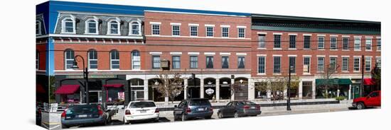 Buildings along a street, Thomaston, Knox County, Maine, USA-null-Stretched Canvas