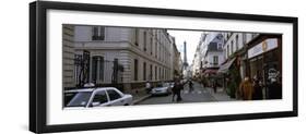 Buildings Along a Street with a Tower in the Background, Rue Saint Dominique, Eiffel Tower-null-Framed Premium Photographic Print