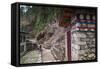 Buildings along a trail, Nepal.-Lee Klopfer-Framed Stretched Canvas