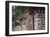 Buildings along a trail, Nepal.-Lee Klopfer-Framed Photographic Print