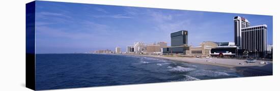 Buildings Along a Waterfront, Atlantic City, New Jersey, USA-null-Stretched Canvas