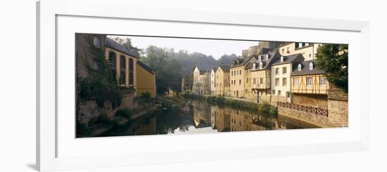 Buildings Along Alzette River, Luxembourg City, Luxembourg-null-Framed Photographic Print