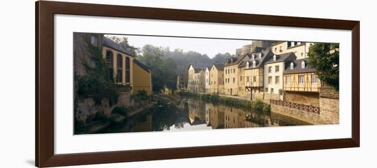 Buildings Along Alzette River, Luxembourg City, Luxembourg-null-Framed Photographic Print