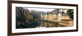 Buildings Along Alzette River, Luxembourg City, Luxembourg-null-Framed Photographic Print