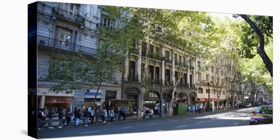 Buildings Along Avenida De Mayo, Buenos Aires, Argentina-null-Stretched Canvas