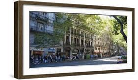 Buildings Along Avenida De Mayo, Buenos Aires, Argentina-null-Framed Photographic Print