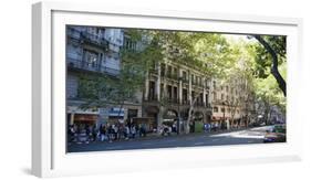 Buildings Along Avenida De Mayo, Buenos Aires, Argentina-null-Framed Photographic Print