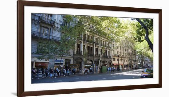 Buildings Along Avenida De Mayo, Buenos Aires, Argentina-null-Framed Photographic Print