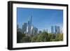 Buildings Along Central Park South Will Wollman Rink in Central Park, New York City, Ny-Greg Probst-Framed Photographic Print