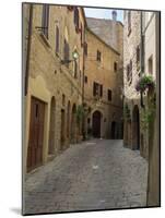 Buildings Along Side Street, Volterra, Tuscany, Italy-null-Mounted Photographic Print
