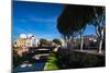 Buildings Along the Basse Riverfront, Perpignan, Pyrenees-Orientales, Languedoc-Roussillon, France-null-Mounted Photographic Print