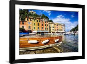 Buildings Along the Harbor, Portofino, Italy-George Oze-Framed Photographic Print