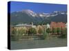 Buildings Along the Inn River, Innsbruck, Tirol (Tyrol), Austria, Europe-Gavin Hellier-Stretched Canvas