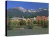 Buildings Along the Inn River, Innsbruck, Tirol (Tyrol), Austria, Europe-Gavin Hellier-Stretched Canvas