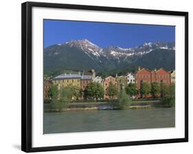 Buildings Along the Inn River, Innsbruck, Tirol (Tyrol), Austria, Europe-Gavin Hellier-Framed Photographic Print