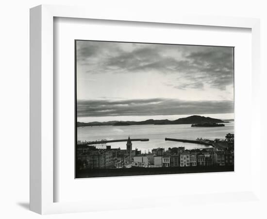 Buildings and Bay, San Francisco, 1937-Brett Weston-Framed Photographic Print