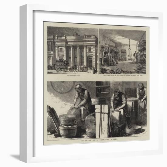 Buildings and Industries of Sheffield-William Small-Framed Giclee Print