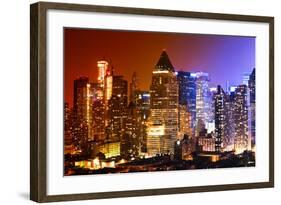 Buildings and Structures - Landscapes - Times Square - Manhattan - New York City - United States-Philippe Hugonnard-Framed Photographic Print
