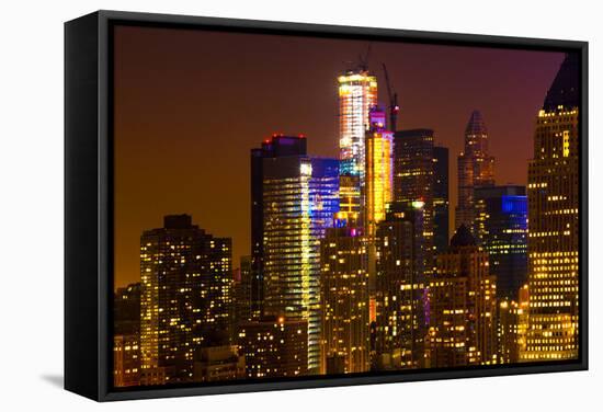 Buildings and Structures - Landscapes - Times Square - Manhattan - New York City - United States-Philippe Hugonnard-Framed Stretched Canvas