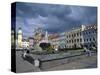 Buildings Around the Town Square, Namestie Snp Square, Banska Bystrica, Slovakia-Richard Nebesky-Stretched Canvas