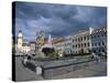 Buildings Around the Town Square, Namestie Snp Square, Banska Bystrica, Slovakia-Richard Nebesky-Stretched Canvas