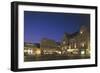 Buildings at a Town Square Lit Up at Night, Raekoja Plats, Tallinn, Estonia-null-Framed Premium Giclee Print