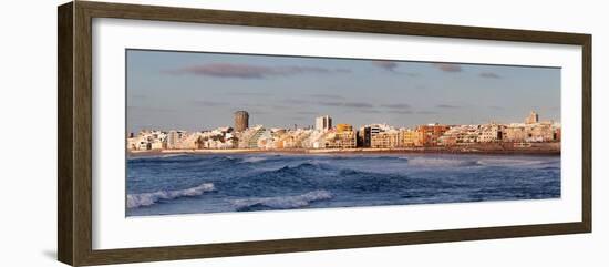 Buildings at Beachfront, Playa De Las Canteras, Las Palmas De Gran Canaria, Gran Canaria, Spain-null-Framed Photographic Print