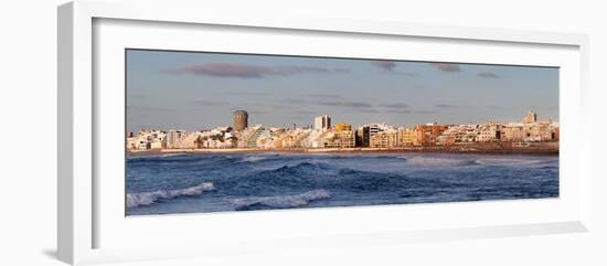 Buildings at Beachfront, Playa De Las Canteras, Las Palmas De Gran Canaria, Gran Canaria, Spain-null-Framed Photographic Print