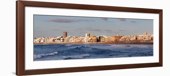 Buildings at Beachfront, Playa De Las Canteras, Las Palmas De Gran Canaria, Gran Canaria, Spain-null-Framed Photographic Print