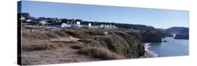 Buildings at the Coast, Mendocino, Mendocino County, California, USA-null-Stretched Canvas