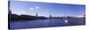 Buildings at the Waterfront, Alster Lake, Hamburg, Germany-null-Stretched Canvas