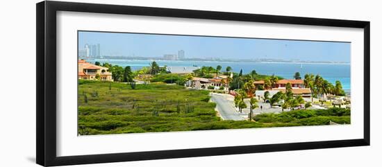 Buildings at the Waterfront, Aruba-null-Framed Photographic Print