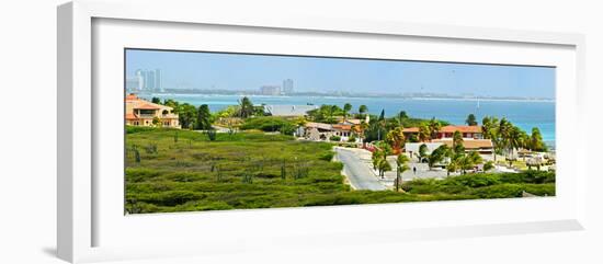 Buildings at the Waterfront, Aruba-null-Framed Photographic Print