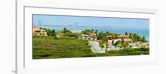 Buildings at the Waterfront, Aruba-null-Framed Photographic Print