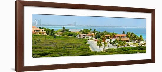 Buildings at the Waterfront, Aruba-null-Framed Photographic Print