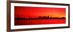 Buildings at the Waterfront, Bay Bridge, San Francisco Bay, San Francisco, California, USA-null-Framed Photographic Print