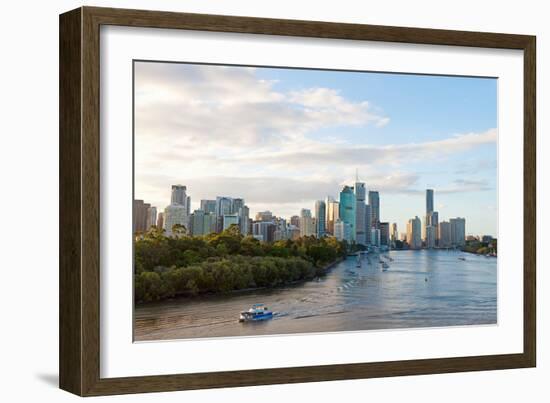 Buildings at the Waterfront, Brisbane, Queensland, Australia-null-Framed Photographic Print