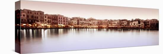 Buildings at the Waterfront, Chania, Crete, Greece-null-Stretched Canvas