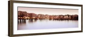 Buildings at the Waterfront, Chania, Crete, Greece-null-Framed Photographic Print