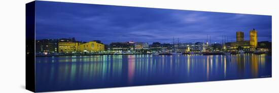 Buildings at the Waterfront, City Hall, Oslo, Norway-null-Stretched Canvas
