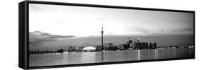 Buildings at the Waterfront, Cn Tower, Toronto, Ontario, Canada-null-Framed Stretched Canvas