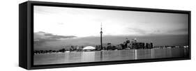 Buildings at the Waterfront, Cn Tower, Toronto, Ontario, Canada-null-Framed Stretched Canvas