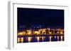 Buildings at the Waterfront, Collioure, Vermillion Coast, Pyrennes-Orientales-null-Framed Photographic Print