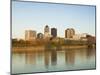 Buildings at the Waterfront, Des Moines River, Des Moines, Iowa, USA-null-Mounted Photographic Print