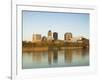 Buildings at the Waterfront, Des Moines River, Des Moines, Iowa, USA-null-Framed Photographic Print